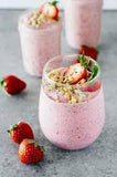 Passionfruit Strawberry Kiwi Chia Smoothie
